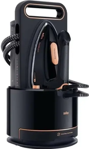 Hekur me avull Braun CareStyle 9 IS 9090 BK, 2700W, rezervuar i lëvizshëm, i zi