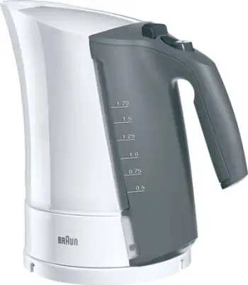 Ibrik elektrik Braun Multiquick 3, 2200 W, 1.7 l, i bardhë