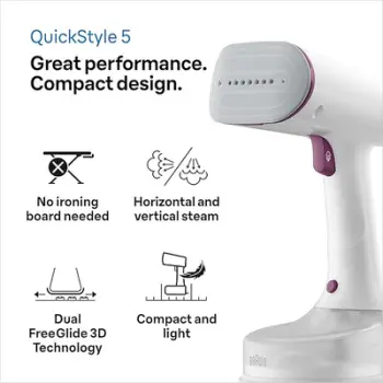 Hekur me Avull Braun QuickStyle 5 GS5011PU, Bardhë/Vjollcë