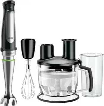 Blender dore Braun MultiQuick 7 MQ7075X, 1000W, ngjyrë zi-argjendtë