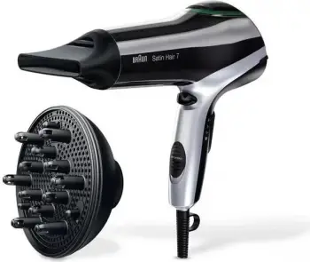 Tharëse flokësh Braun Satin Hair 7 HD 730E, 2200W, e zezë