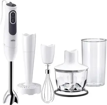 Blender dore Braun MultiQuick 3 MQ 3137WH Sauce+, bardhë-gri