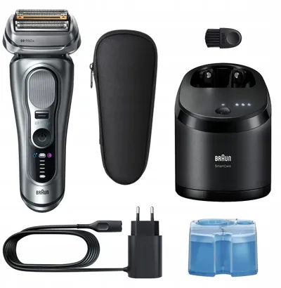Pardëse elektrike Braun Series 9 PRO+ 9667CC, Clean and Charge, argjend - 2
