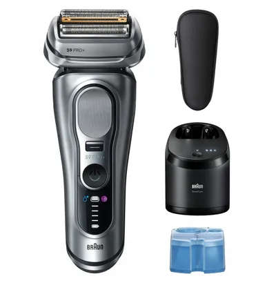 Pardëse elektrike Braun Series 9 PRO+ 9667CC, Clean and Charge, argjend - 3