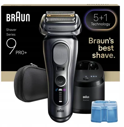 Pardëse elektrike Braun Series 9 PRO+ 9667CC, Clean and Charge, argjend - 4