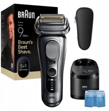 Pardëse elektrike Braun Series 9 PRO+ 9667CC, Clean and Charge, argjend