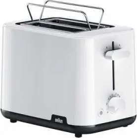 Toaster Braun Breakfast1 HT1010WH, 2 vrima, funksion shkrirje, i bardhë