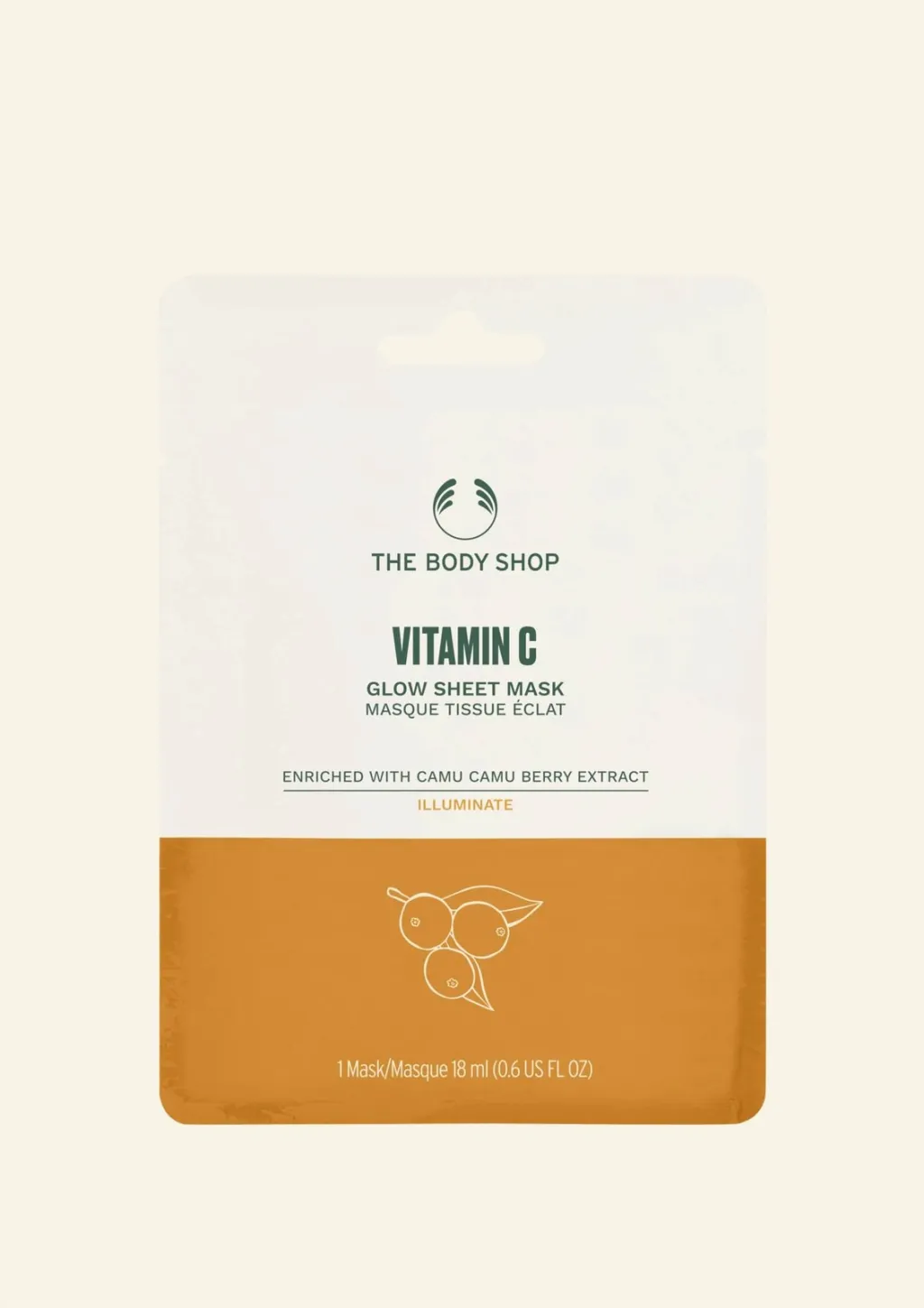 Vitamin C -Maskë Fytyre për shkëlqim 18 ML - 1