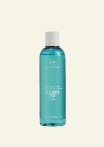 Xhel larës për flokët & trupin Blue Musk Zest, 250 ml