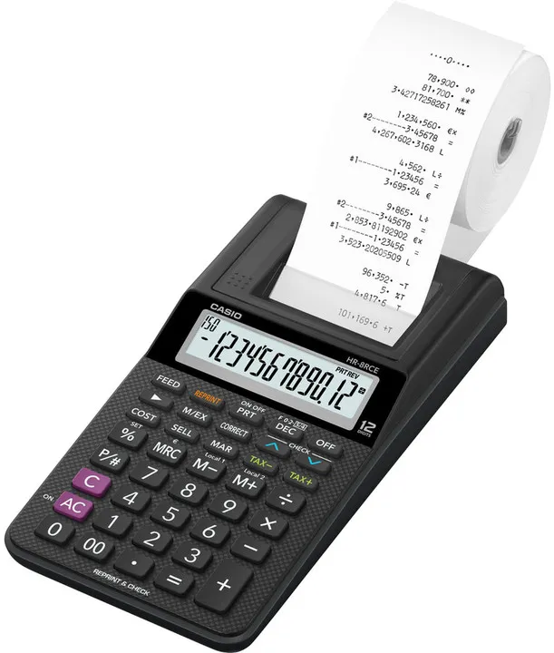 Kalkulator Casio HR 8 RCE BK, i zi - 1