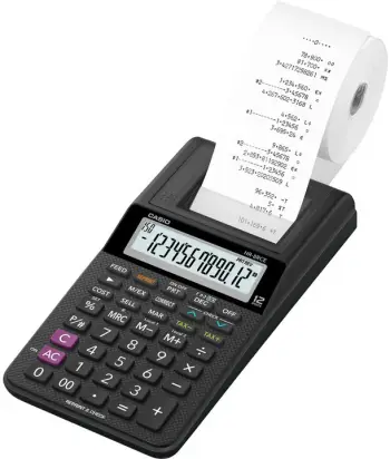 Kalkulator Casio HR 8 RCE BK, i zi