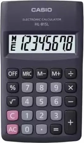 Kalkulator xhepi Casio HL-815L-BK BOX, 8 shifra, i zi