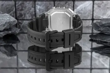 Ora digjitale Casio Illuminator W218HM-7A, rezistente ndaj ujit 50m, LED, e bardhë