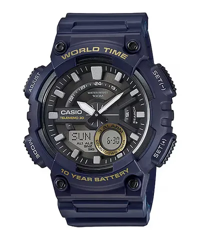 Orë dore Casio AEQ-110W-2AV, e kaltër - 1