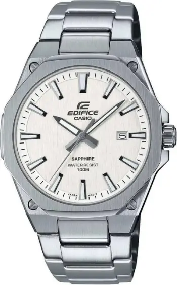 Orë dore Casio Edifice Classic EFR-S108D-7AVUEF, 40mm, 10 ATM, argjendtë