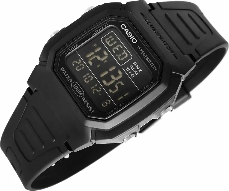 Orë dore Casio W-800H-1BV, e zezë - 4