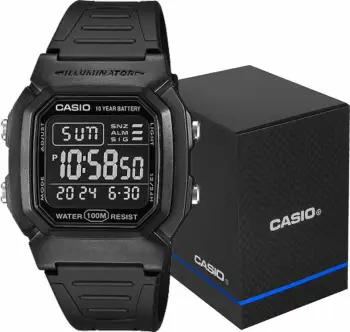 Orë dore Casio W-800H-1BV, e zezë