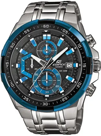 Orë dore për meshkuj Casio Edifice EFR-539D-1A2VUEF (198), e argjendtë/kaltër
