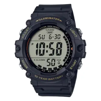 Orë dore Casio AE-1500WHX-1AV, e zezë
