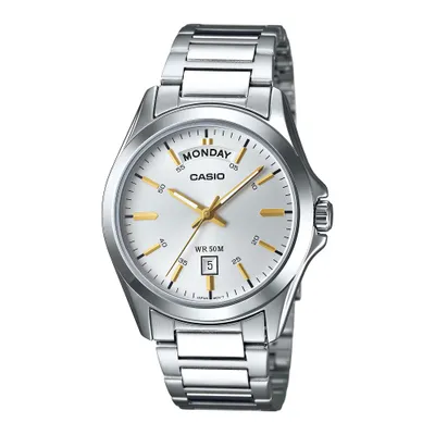 Orë dore Casio MTP-1370D-7A2, e argjendtë - 1