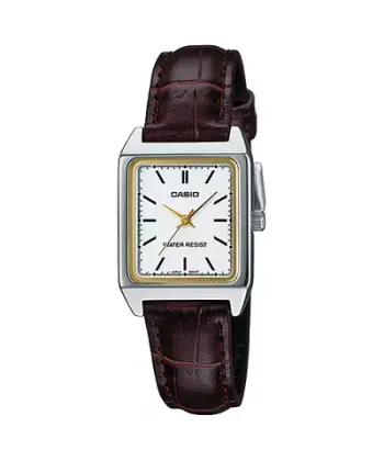 Orë dore për femra Casio, kafe