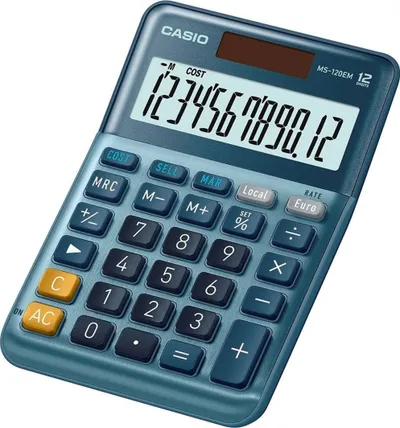 Kalkulator Casio 3722 MS - 120EM, i kaltër - 1