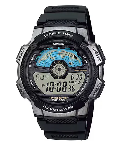 Orë dore Casio AE-1100W-1AV, e zezë - 1