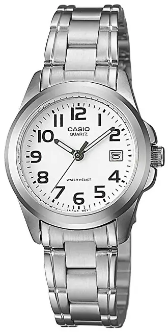 Orë dore për femra Casio LTP-1259D-7BEF, e argjendtë
