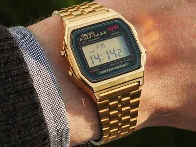 Orë dore Casio Collection A 159G-1, man - 2