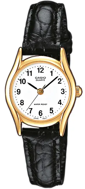 Orë dore për femra Casio LTP 1154Q-7B, e zezë