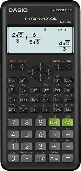 Kalkulator Casio FX-350ESPLUS-2, 9 shifra, 2 rreshta, i zi - 1