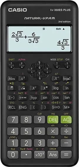 Kalkulator Casio FX-350ESPLUS-2, 9 shifra, 2 rreshta, i zi