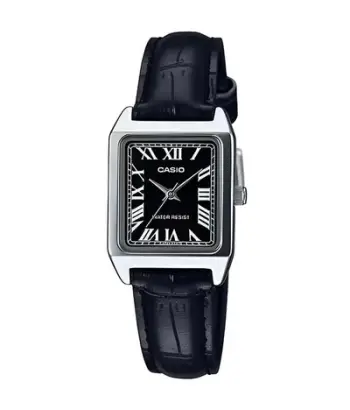 Orë dore Casio LTP-V007L-1B, e argjendtë/zezë