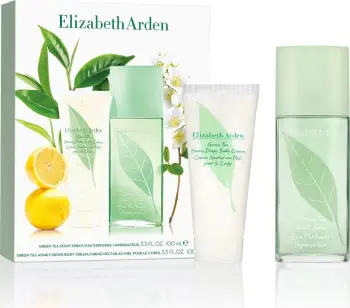 Set Eau de Parfum dhe krem trupi për femra Elizabeth Arden Green Tea, 100ml + 100ml