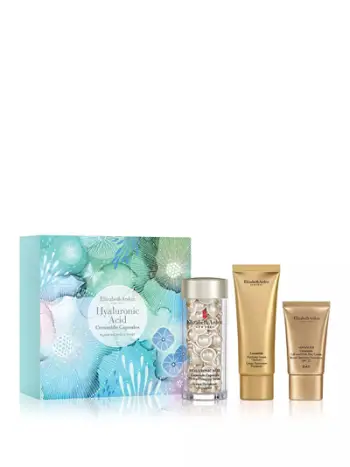 Set për lëkurë Elizabeth Arden Hyaluron Acid Ceramide Capsules, Serum për lëkurën në kapsula 60 copë + Krem për pastrimin e fytyrës 50 ml + Krem dite forcues SPF 15 15 ml