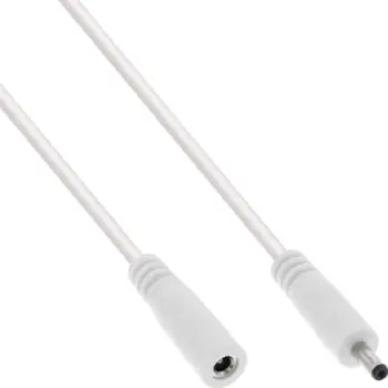 Kabllo zgjatues energjie InLine DC, 3.5x1.35mm, 1m, i bardhë