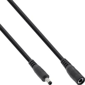 Kabllo zgjatuese energjie InLine, DC 4.0x1.7mm, 2m, e zezë