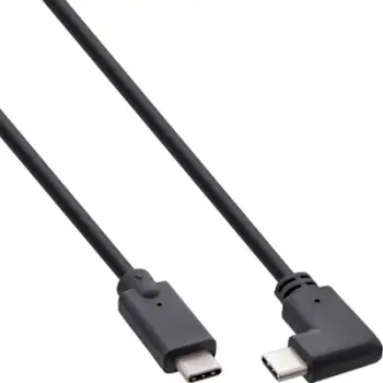 Kabllo USB InLine USB C në USB C, 0.3m, USB 3.2 Gen 2, e zezë