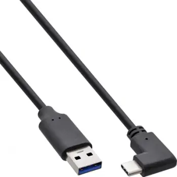 Kabllo USB InLine 35712W, USB A në USB C, 2 m, i zi
