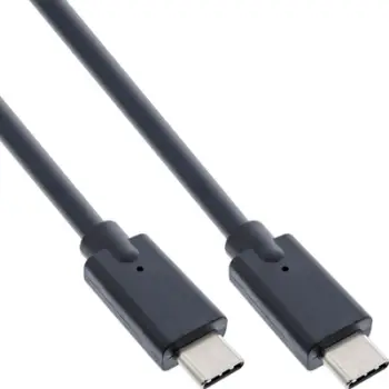 Kabllo USB InLine USB C në USB C, 0.3 m, USB 3.2 Gen 2, e zezë