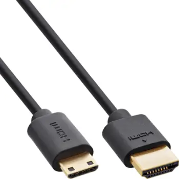 Kabllo HDMI InLine 17933C, 0.3m, 48 Gbit/s, e zezë