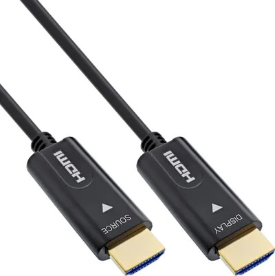 Kabllo HDMI InLine 17510O, 10m, HDMI 2.0, e zezë - 1