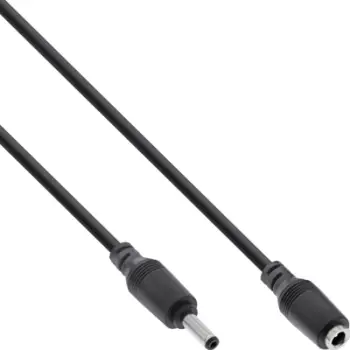 Kabllo zgjatues DC InLine 4.0x1.7mm, 1m, mashkull femër, e zezë