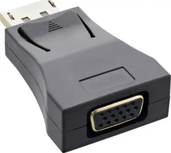 Adaptor video InLine DisplayPort në VGA, Full HD 1080p 60Hz, i zi