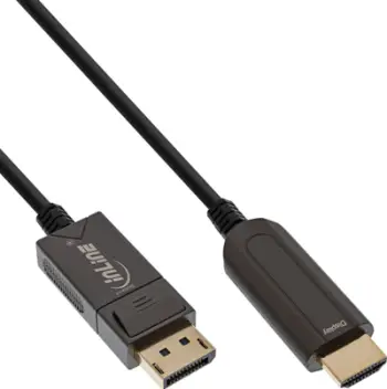 Kabllo HDMI InLine 17180A, 10m, Full HD, i zi