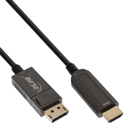 Kabllo HDMI InLine 17180F, 50m, HDMI në HDMI, e zezë - 1