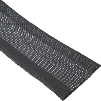 Organizues kabllosh InLine Cable Wrap, zorrë tekstili 1m x 25mm, shirit ngjitës, i zi