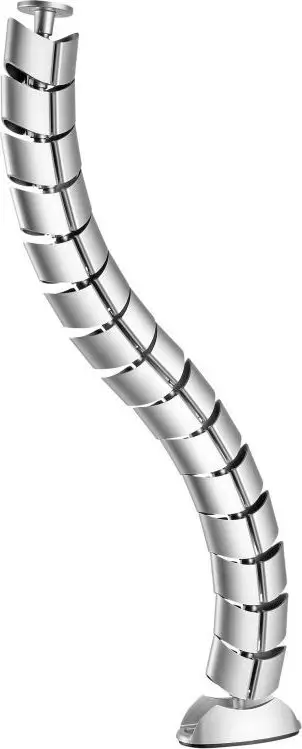 Organizues kabllosh InLine, vertikal për tavolina, 0.80m, 2 dhoma, argjendtë
