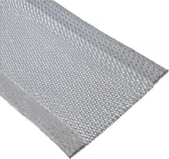 Organizues kabllosh InLine, mbulesë tekstili me shirit ngjitës, 1m 40mm, gri