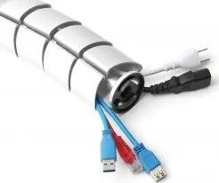 Organizues kabllosh InLine cable duct, fleksibël vertikal, 0.8m, i bardhë - 2